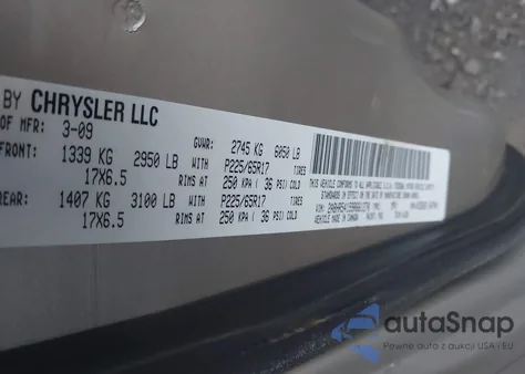 2009 Chrysler Town & Country Touring из США, поврежденный, VIN 2A8HR54159R661270